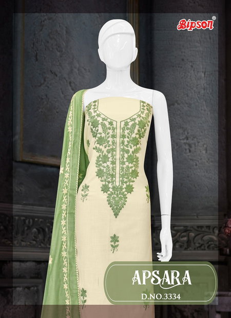 Apsara 3334 A To D By Bipson Pure Roman Silk Dyed With Embroidery Work Top Bottom With Dupatta Wholesale In India
